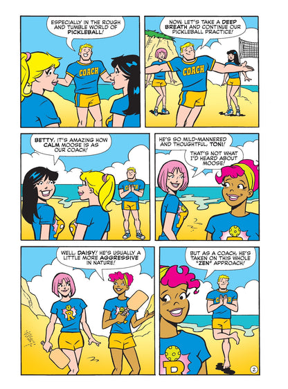 Betty & Veronica Jumbo Comics Digest - Issue #26: Moose Has Been Training Betty & Veronica To Become Pickleball Champions, Will He Regret Taking Them Under His Paddles?