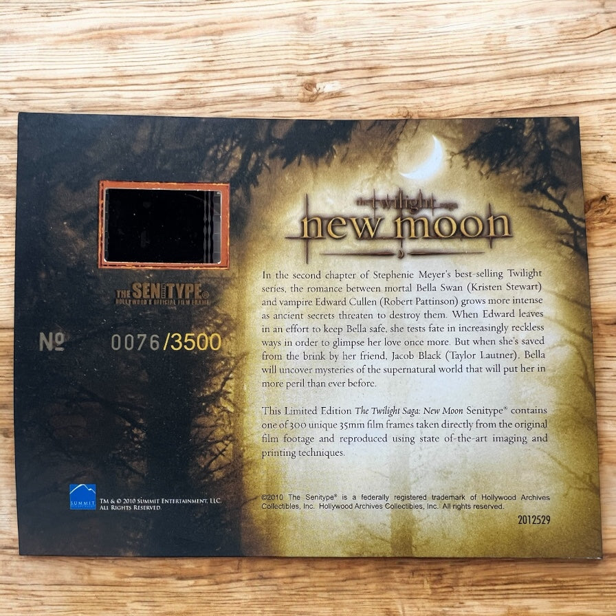 The Twilight Saga: New Moon - Senitype Film (Number 0076/3500)