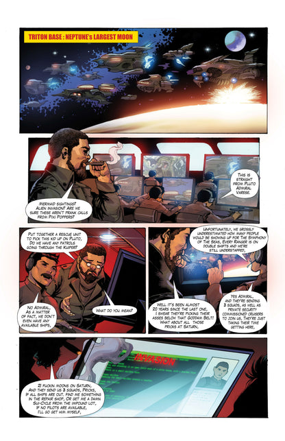 Pixi Runner #3 – Tamberain the Mermaid | Mature Sci-Fi Comic | Faro's Lounge