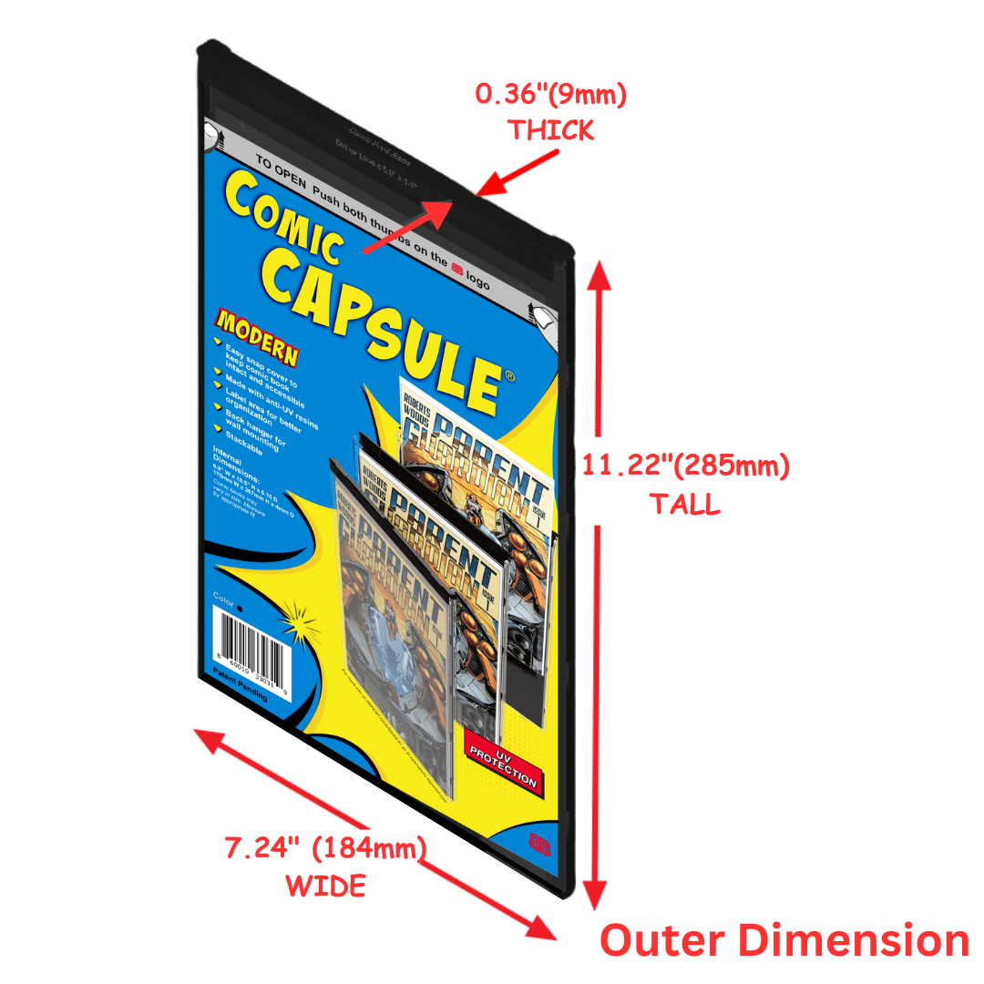 Black Modern Size ComicCapsule