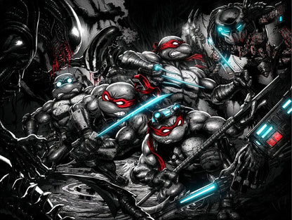TMNT Generations – Digital Download | Teenage Mutant Ninja Turtles vs Aliens & Predator Art Collection