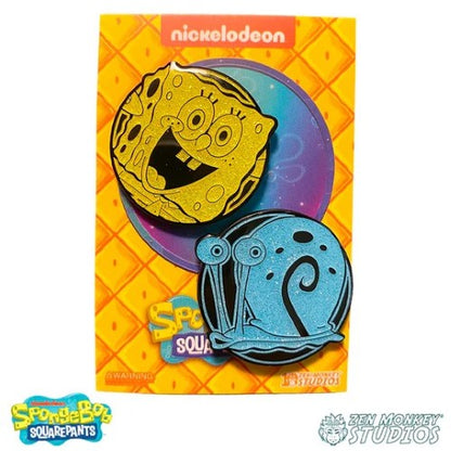 Zen Monkey: SpongeBob and Gary(set) - Spongebob Squarepants Pin