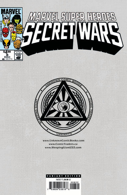 [2 Pack] Marvel Super Heroes Secret Wars #8 Facsimile Edition Unknown Comics Kaare Andrews Exclusive Var (08/07/2024) (08/14/2024)
