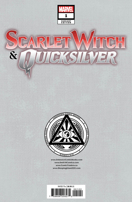 SCARLET WITCH & QUICKSILVER 1 UNKNOWN COMICS PEACH MOMOKO EXCLUSIVE VAR (02/14/2024)