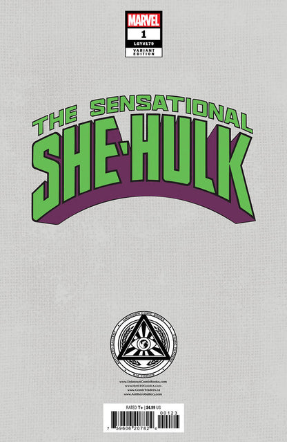 SENSATIONAL SHE-HULK #1 UNKNOWN COMICS KAARE ANDREWS EXCLUSIVE VAR (10/18/2023)