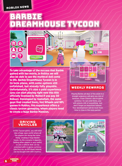 Roblox - Ultimate Guide: 50+ Pages Of Tips, Tricks & Secrets, Expert Hints, Posters, News, Playstation, Meta Quest, Virtual Reality Gaming, Barbie Dreamhouse Tycoon, Miraculous RP: Ladybug & Cat Noir!