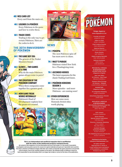 Pokémon - The Ultimate Guide: Anniversary Edition, Celebrating 30 Years Of Fun Games, Anime, TCG & Legendary Evolutions, Look Back On All The Games, What's Next, TCG Expansion, Free Posters & More!