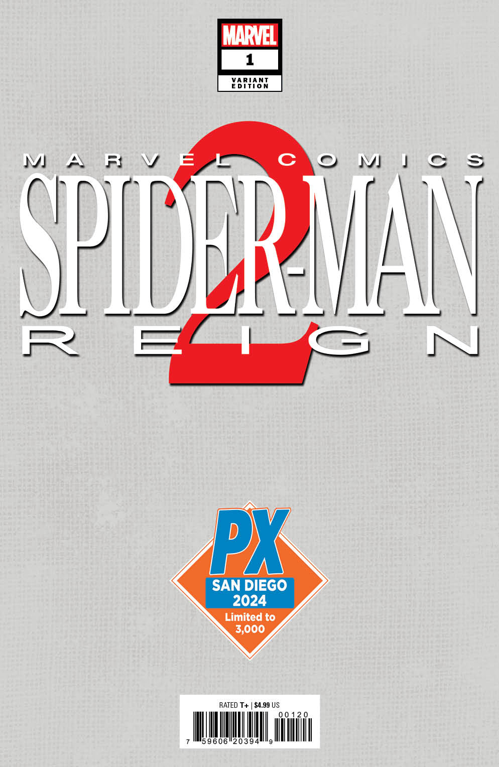 SPIDER-MAN REIGN 2 #1 BW SDCC 2024 (PRESALE 8/7/24)