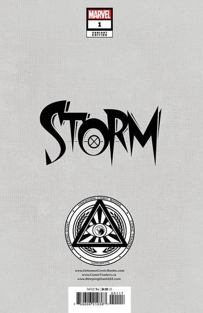 [SIGNED W/ COA] STORM #1 UNKNOWN COMICS DAVID NAKAYAMA EXCLUSIVE VIRGIN VAR SIGNED BY DAVID NAKAYAMA [IN STOCK]