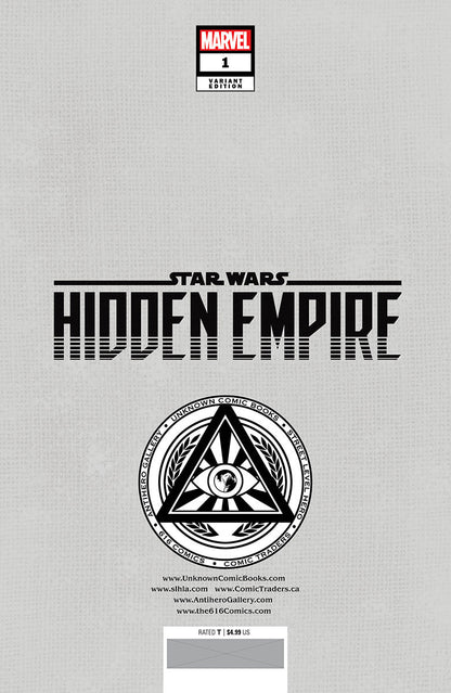 STAR WARS: HIDDEN EMPIRE #1 UNKNOWN COMICS PATCH ZIRCHER EXCLUSIVE VIRGIN VAR (11/16/2022)