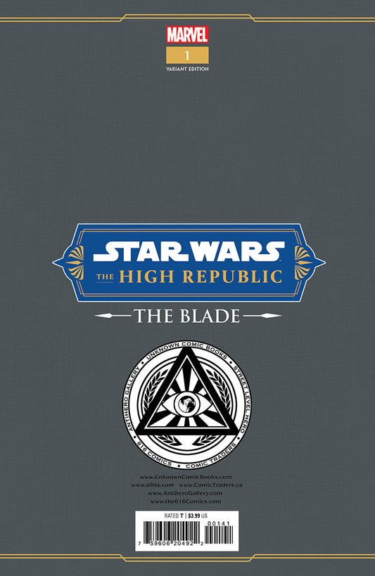 STAR WARS: THE HIGH REPUBLIC - THE BLADE #1 UNKNOWN COMICS PAOLO VILLANELLI EXCLUSIVE VAR (11/23/2022) (12/28/2022)