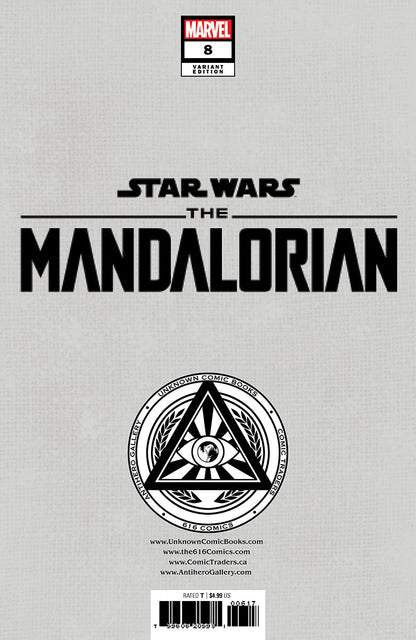 STAR WARS: THE MANDALORIAN SEASON 2 #8 UNKNOWN COMICS DAVID NAKAYAMA EXCLUSIVE VIRGIN VAR (01/10/2024)