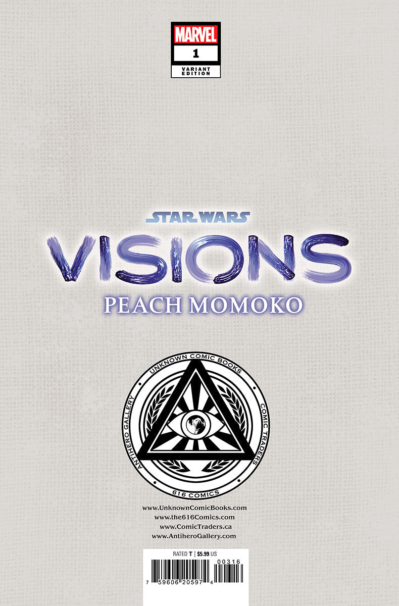 [2 Pack] Star Wars: Visions - Peach Momoko #1 Rickie Yagawa Exclusive Var (11/15/2023)