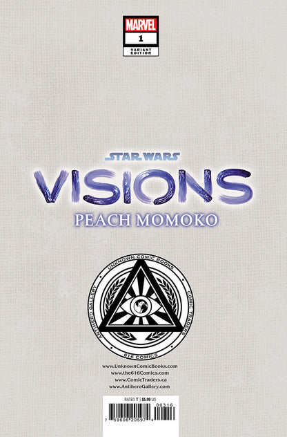 [2 Pack] Star Wars: Visions - Peach Momoko #1 Rickie Yagawa Exclusive Var (11/15/2023)