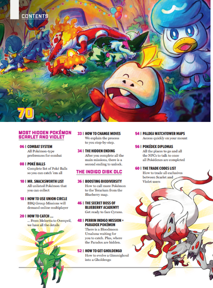 Pokémon - Scarlet And Violet Secret Missions, Complete Poké Ball List, Paradox Pokémon, The Hidden Ending, How To Collect Mystery Gifts, Navigate The Union Circle, Indigo Disk DLC & 2 Free Posters!