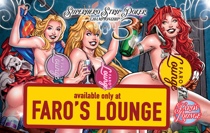 Superhero Strip Poker Championship #3 – Digital Download | Supergirl, Princess Daphne & Red Sonja Mature Full-Color Pinup Art