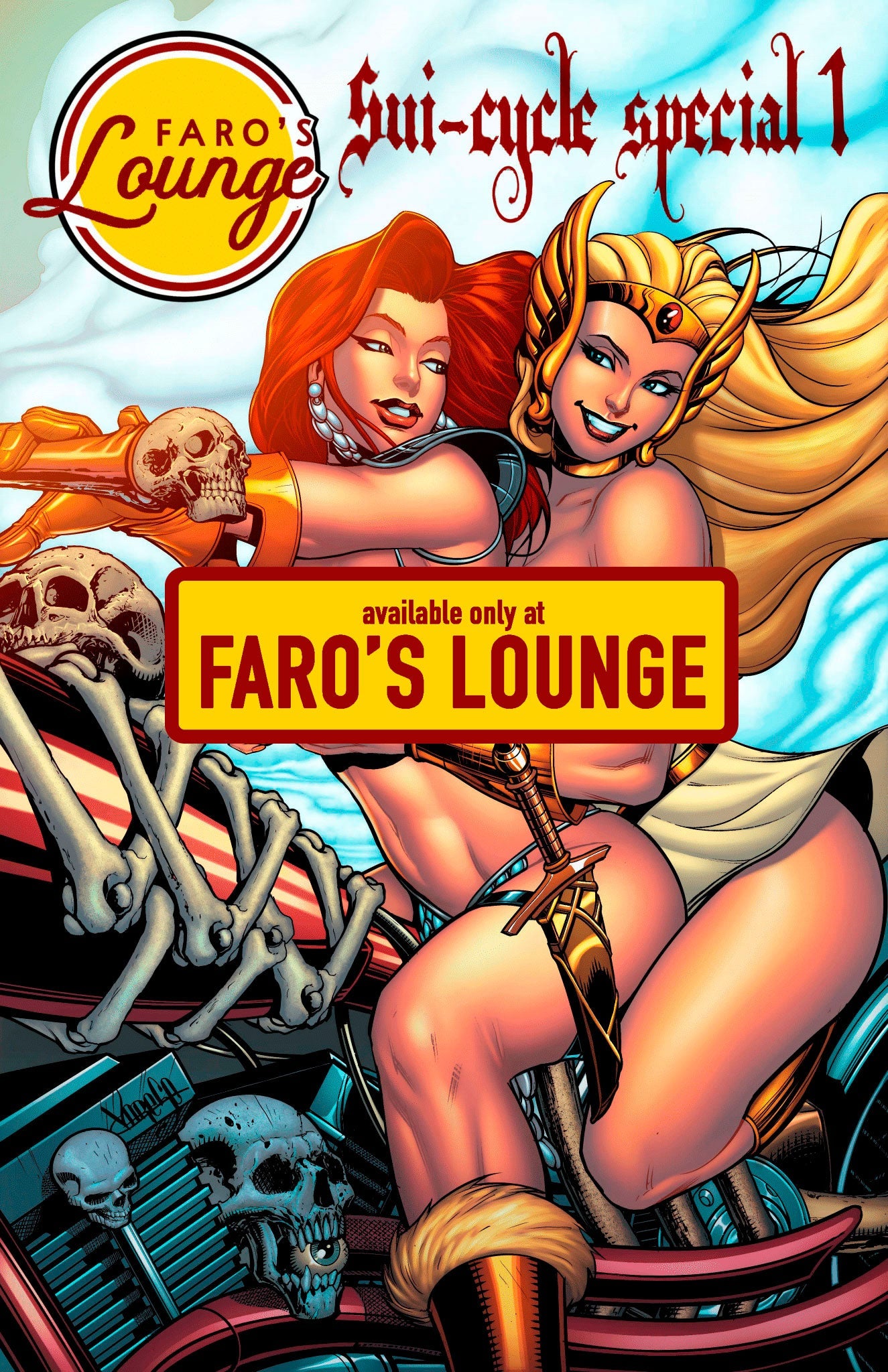 Faro's Sui-Cycle Special #1 – She-Ra & Red Sonja Full-Color Poster Collection by Faro Kane