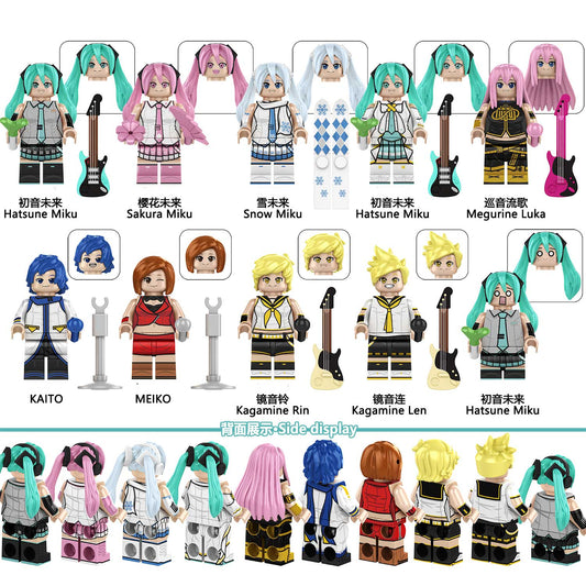 Hatsune Miku Anime Minifigure Set – 8-Piece