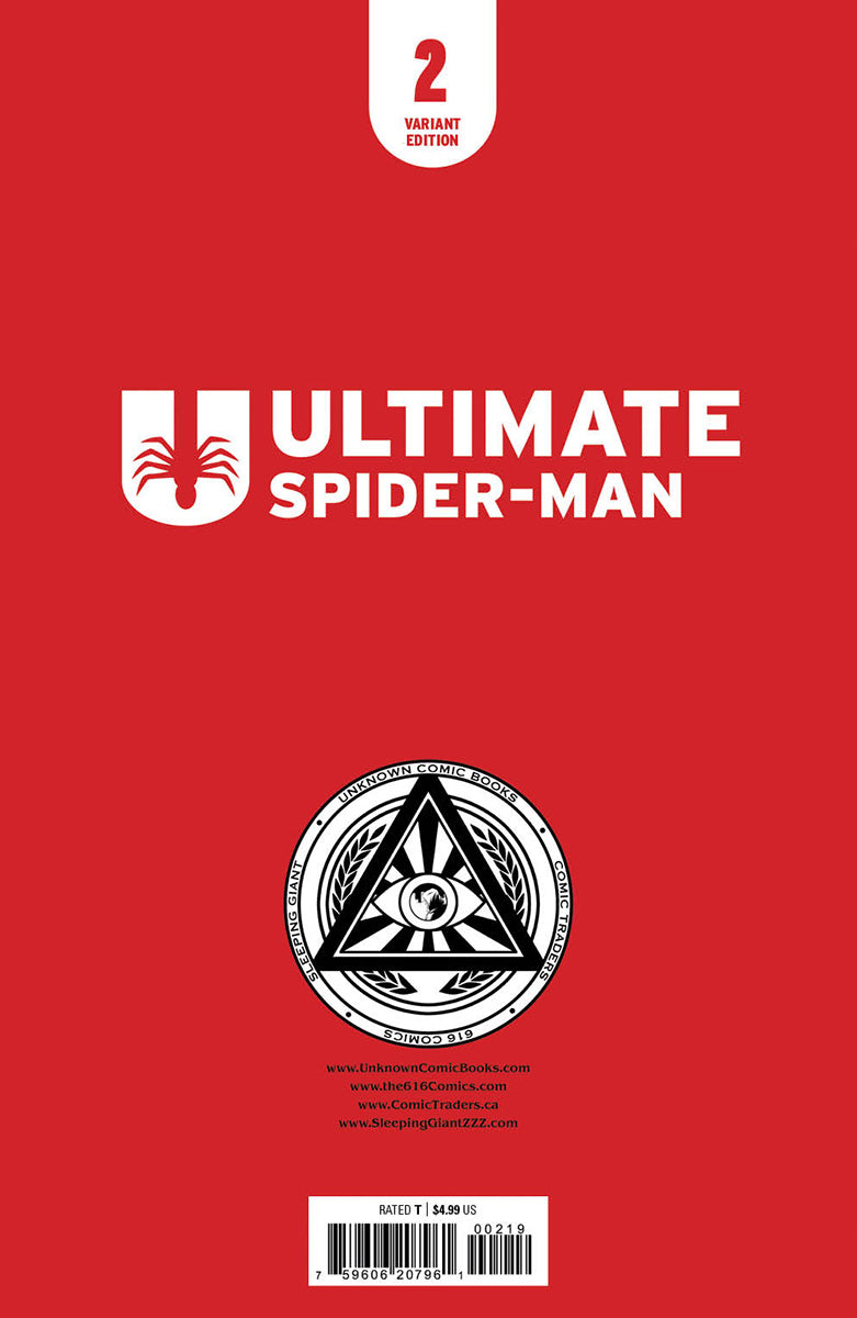 ULTIMATE SPIDER-MAN 2 UNKNOWN COMICS TYLER KIRKHAM  EXCLUSIVE VIRGIN VAR (02/21/2024)