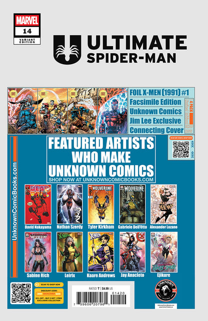[2 PACK] Ultimate Spider-Man #14 Unknown Comic Mirka Andolfo Exclusive Var (02/12/2025) (02/26/2025)