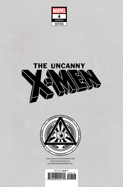 [2 PACK] UNCANNY X-MEN #4 UNKNOWN COMICS TYLER KIRKHAM CONNECTING COVER EXCLUSIVE VAR (10/16/2024)