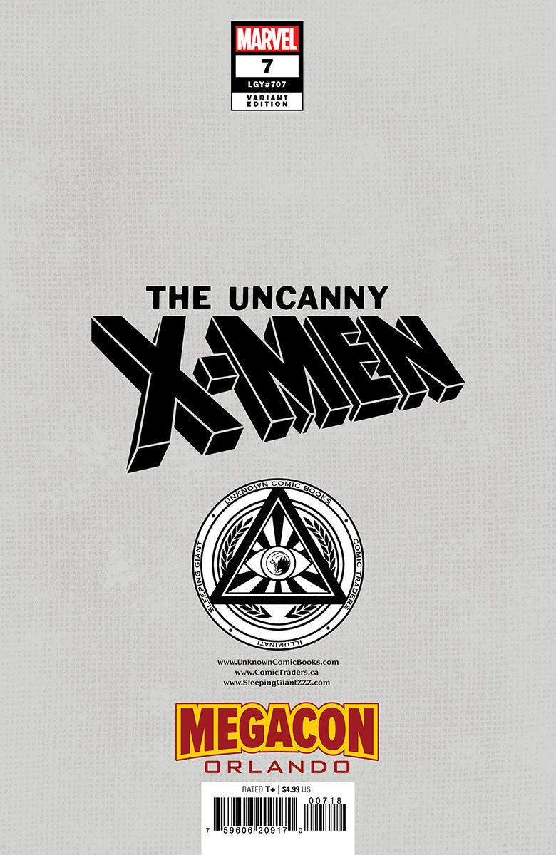 [Signed by Tony Daniels] [Foil] Uncanny X-Men #7 Unknown Comics David Nakayama Exclusive Virgin MEGACON 2025 Var [IN STOCK]