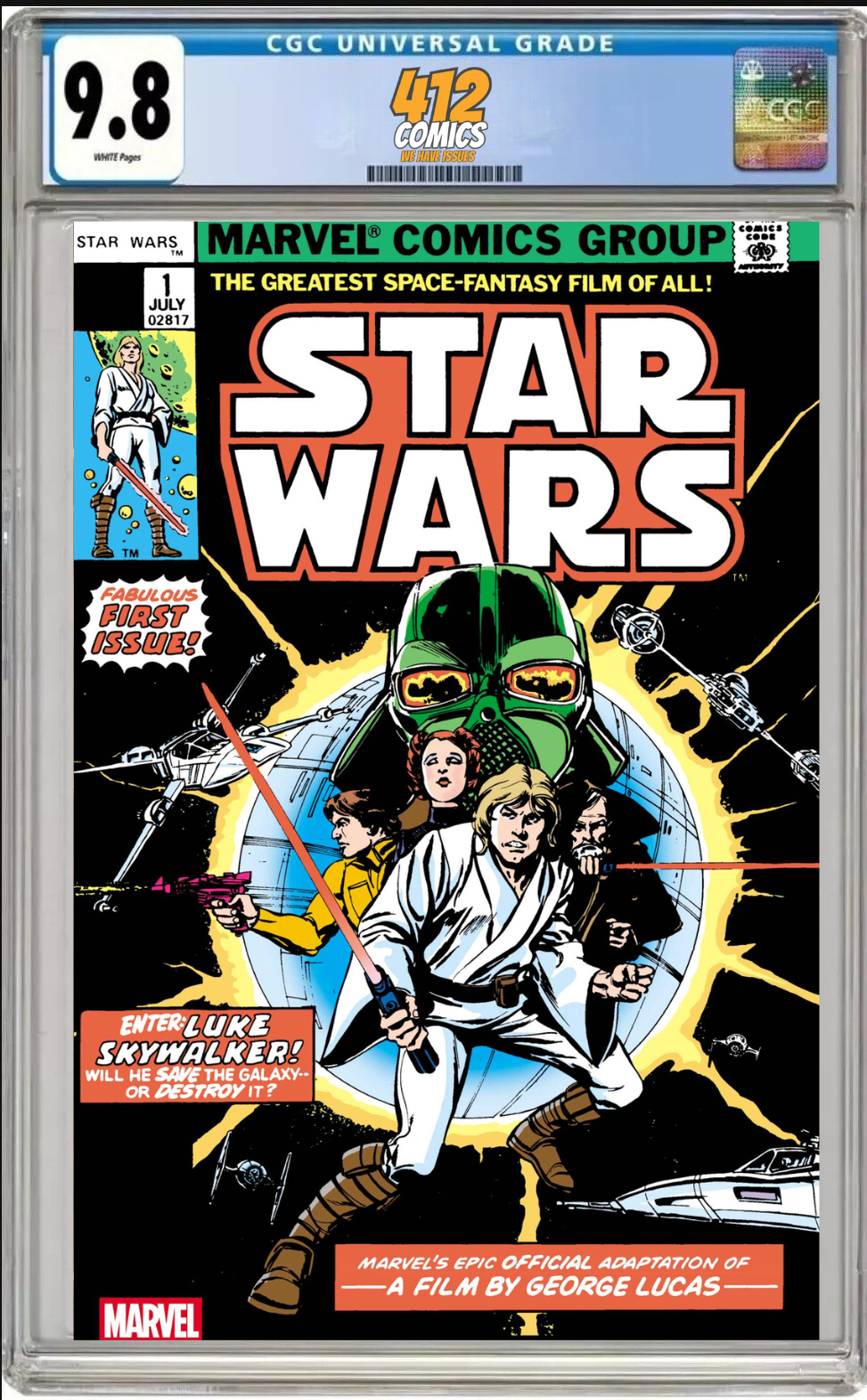 STAR WARS 1977 #1 FACSIMILE EDITION (CGC 9.8 PRESALE)