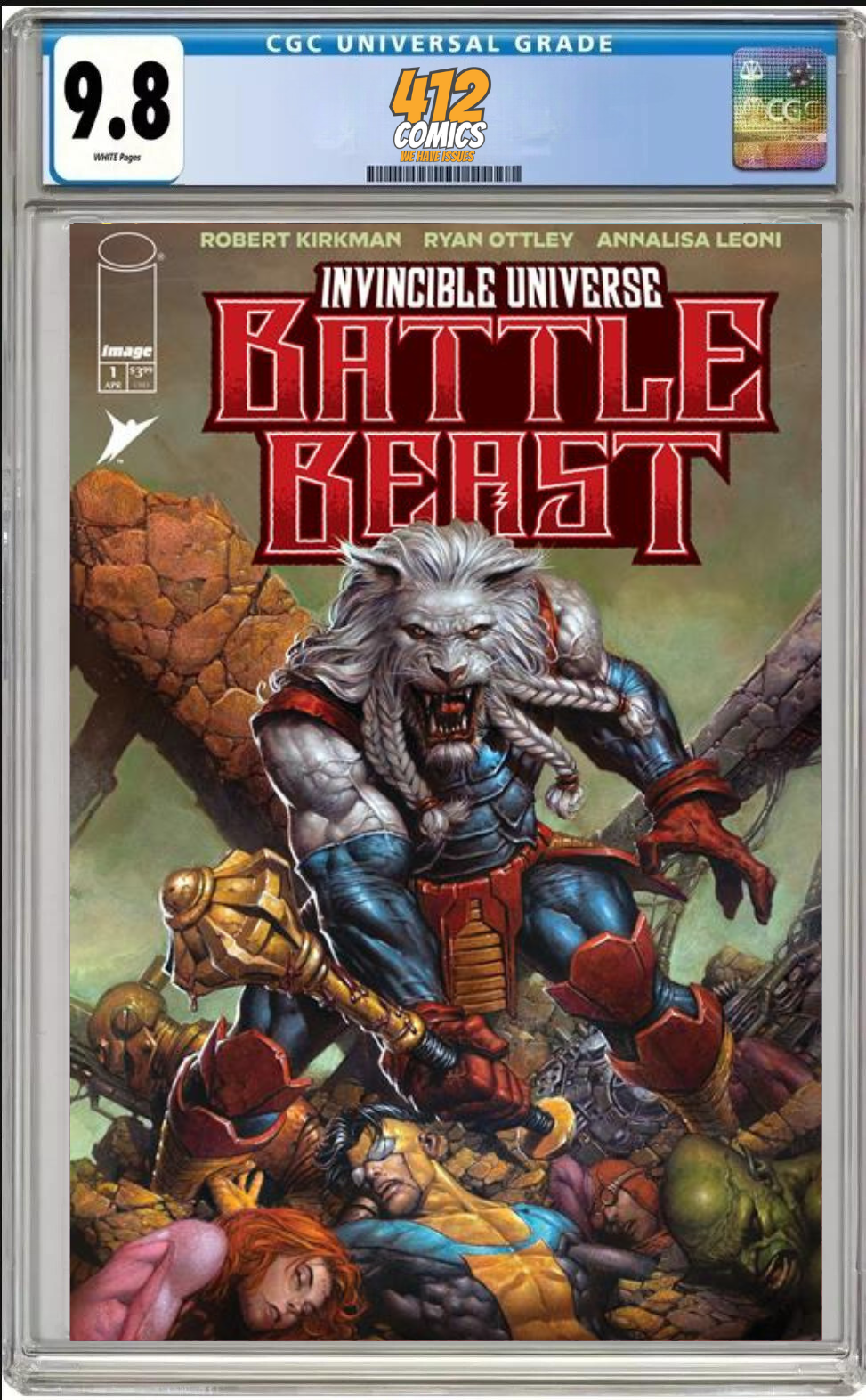 INVINCIBLE UNIVERSE BATTLE BEAST #1 CVR B FINCH (CGC 9.8 PRESALE)