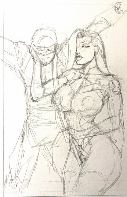 Anti-Valentine's #2 – Jessica Rabbit as White Widow Pinup Art by Faro Kane