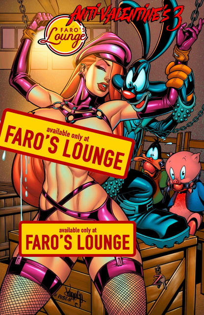Anti-Valentine's #3 – Pulp Fiction Bondage Cover with Jessica Rabbit & Roger by Faro Kane