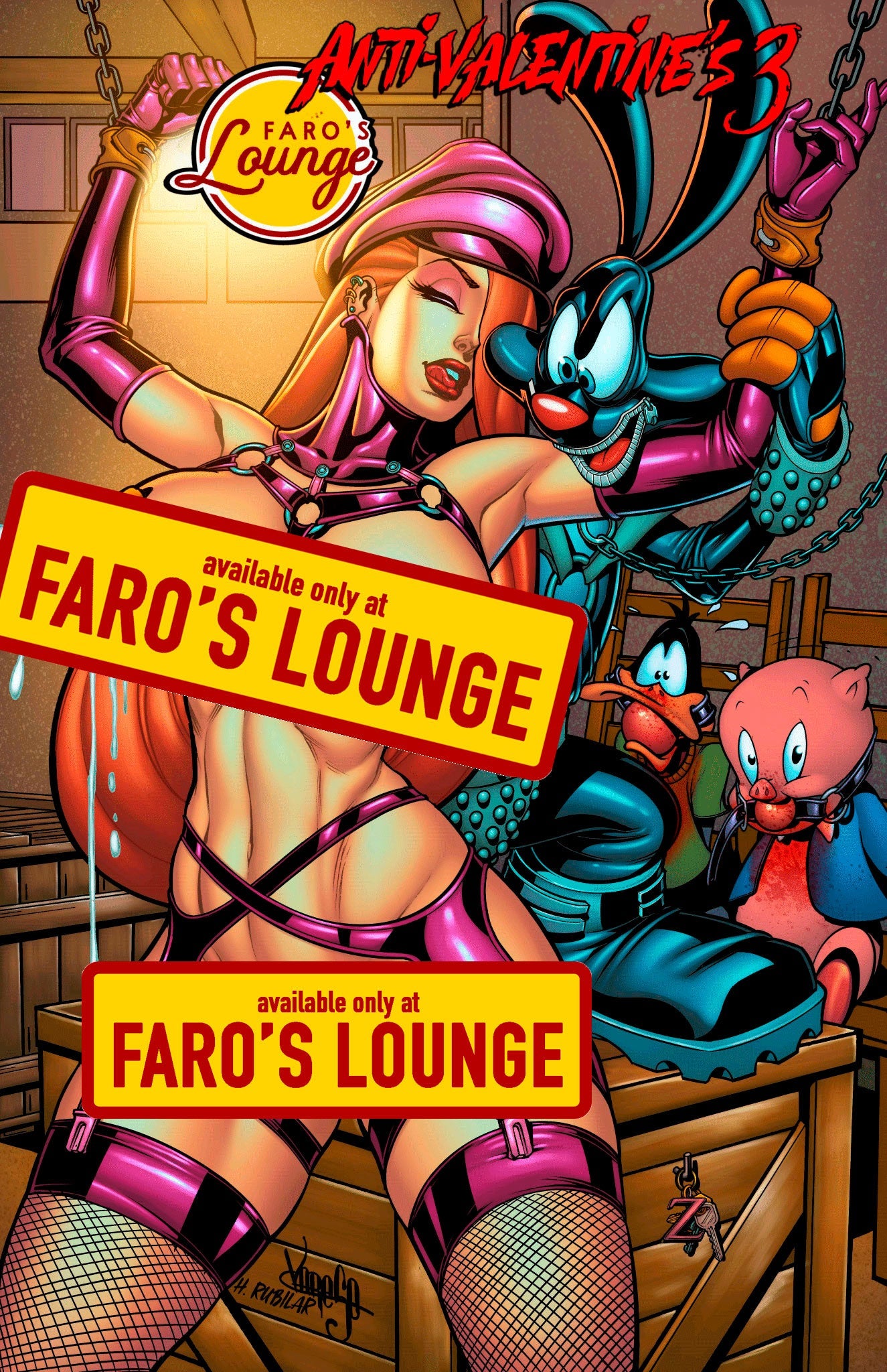 Anti-Valentine's #3 – Digital Download | Jessica Rabbit Pulp Fiction Bondage Pinup Art & Erotic Stories