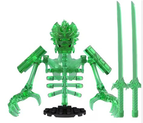 Green Spirit Armor Warrior Custom Minifig