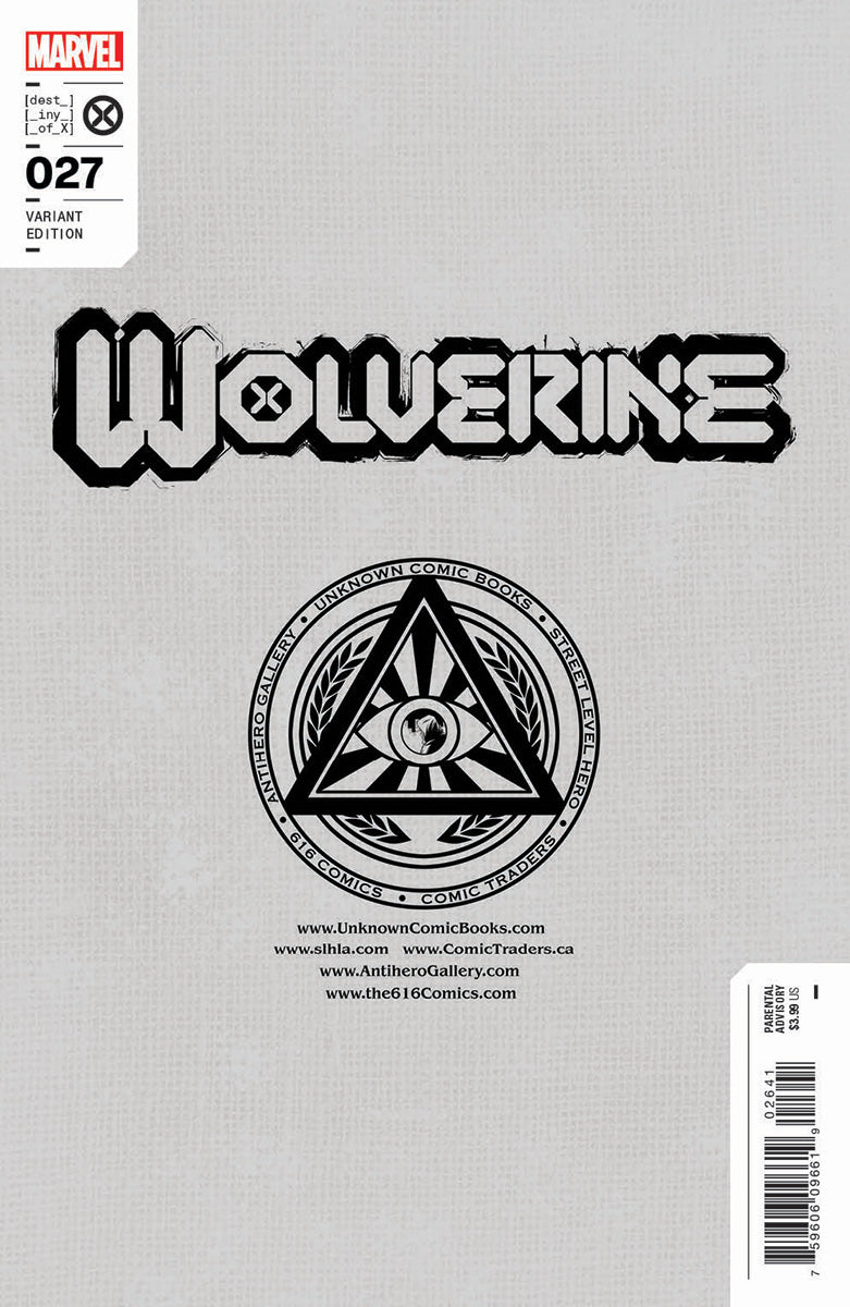 WOLVERINE #27 UNKNOWN COMICS MARCO MASTRAZZO EXCLUSIVE VAR (11/09/2022)