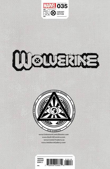 Wolverine #35 Unknown Comics Scott Williams Exclusive Icon Var (07/19/2023) (07/26/2023)