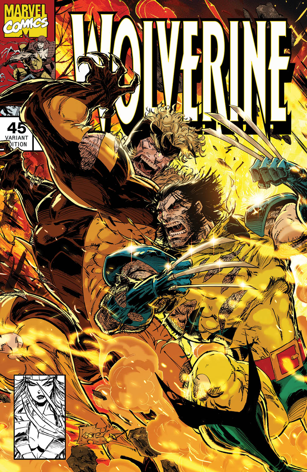 [2 Pack] Wolverine 45 Unknown Comics Kaare Andrews Exclusive Var [03/13/2024]
