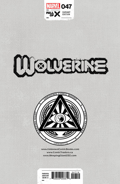 Wolverine #47 Unknown Comics Mico Suayan Exclusive Var (04/10/2024)