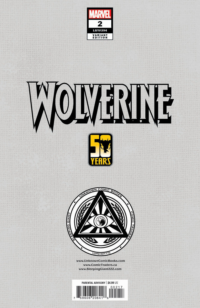 WOLVERINE #2 TYLER KIRKHAM CONNECTING COVER EXCLUSIVE VIRGIN VAR (10/16/2024)