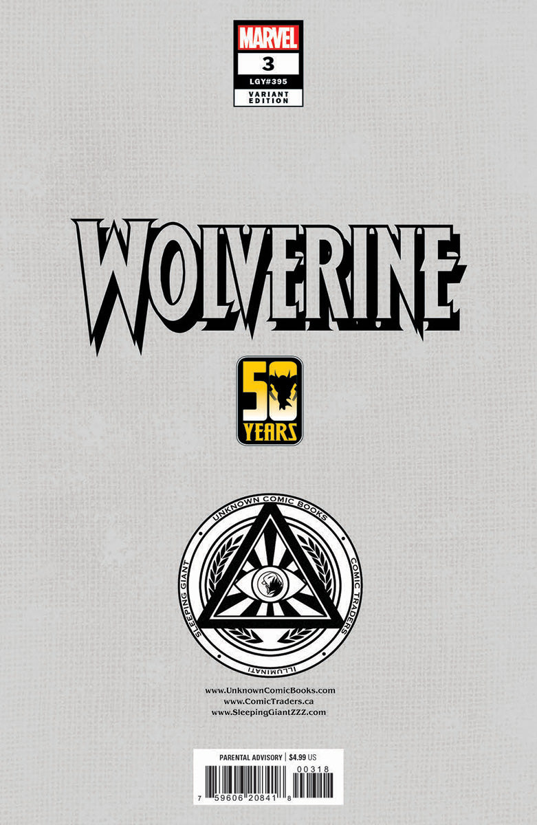 [2 PACK] WOLVERINE #3 UNKNOWN COMICS MICO SUAYAN CONNECTING COVER EXCLUSIVE VAR (11/20/2024)