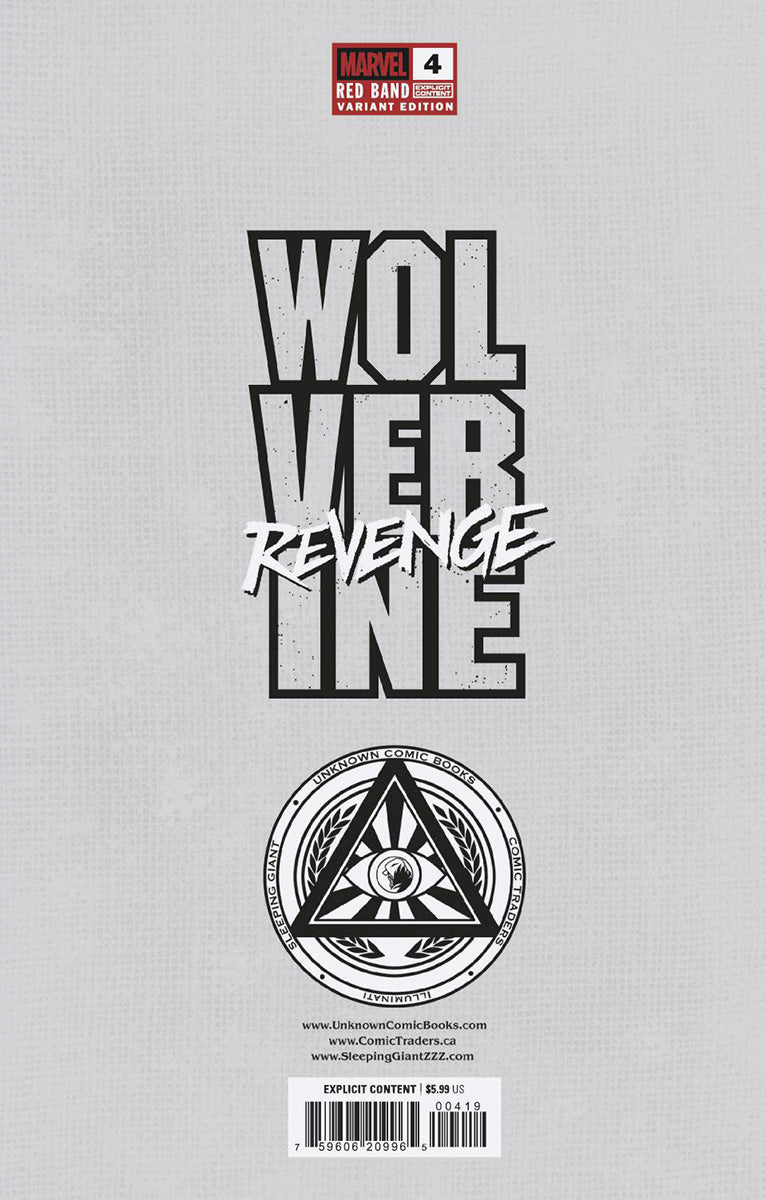 Wolverine: Revenge - Red Band #4 MICO SUAYAN Connecting Cover Exclusive Var [Polybagged] Explicit Content (1/22/2025)