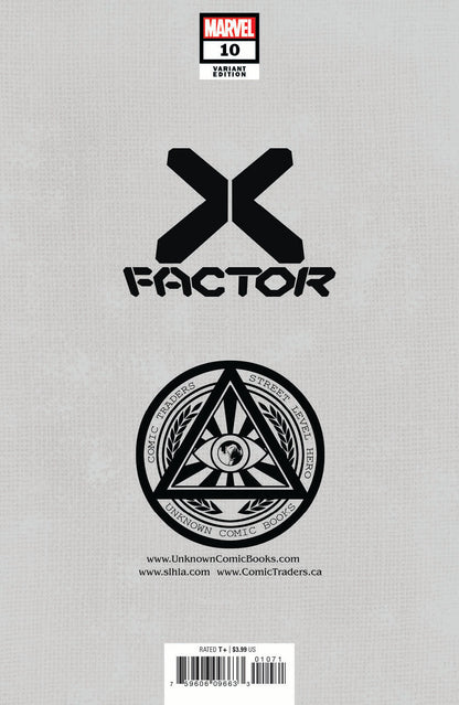 X-FACTOR #10 UNKNOWN COMICS CREEES EXCLUSIVE SPOILER VIRGIN VAR GALA (06/30/2021)