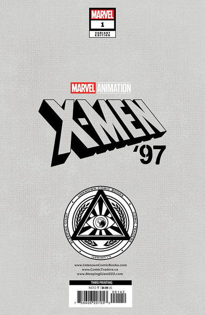 X-Men '97 #1 Marvel Animation 3Rd Printing Exclusive Virgin Variant (06/26/2024) (08/07/2024)