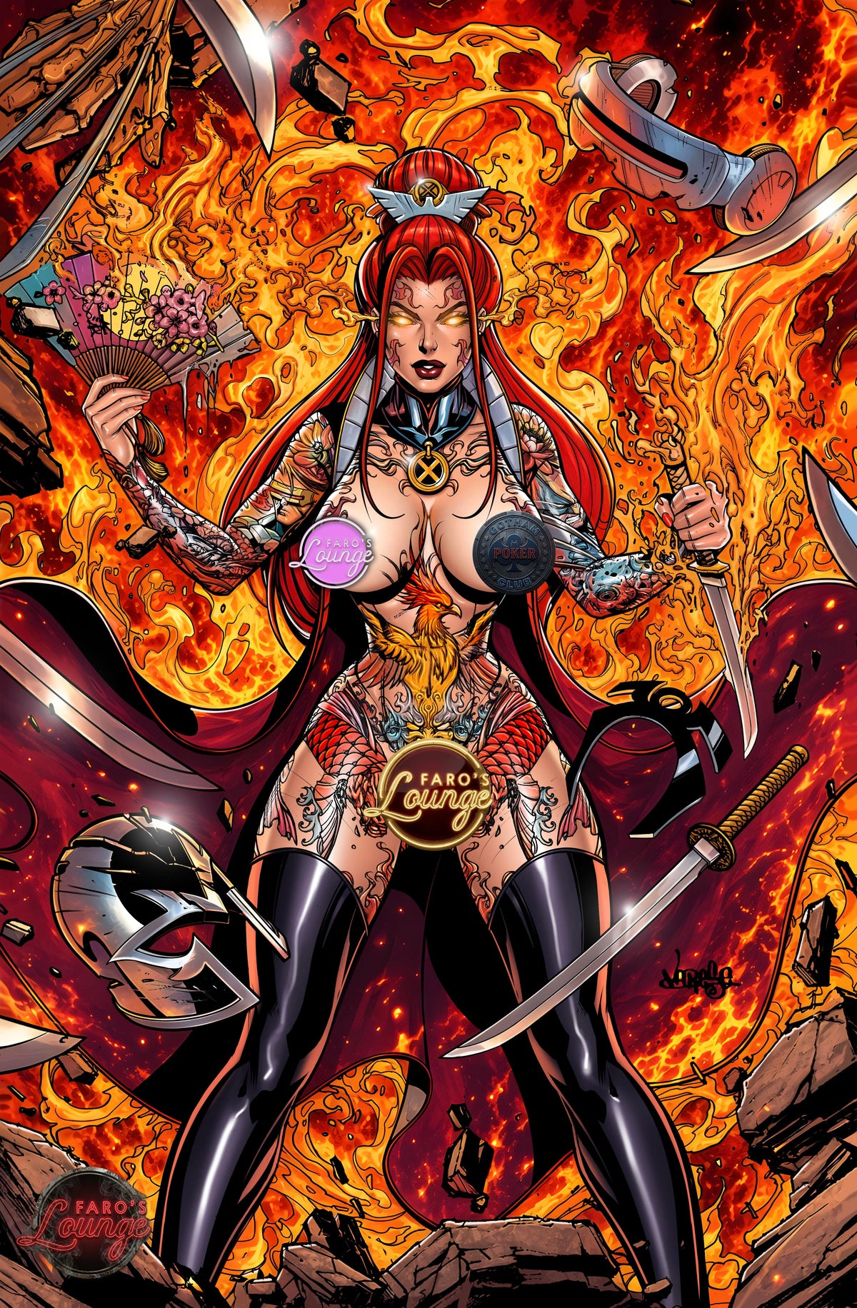 PRE-ORDER -- The AracKnight #3 | Yakuza Jean Grey Cover by Jose Varese