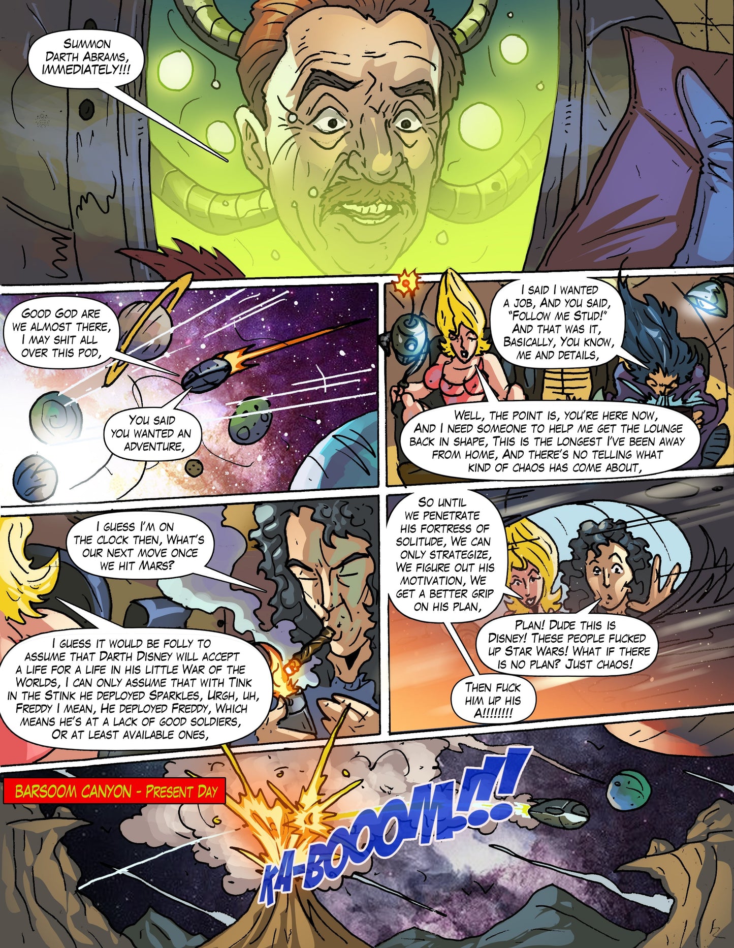 Zeldara: The Mistress of Mars #6 – Digital Download | Darth Disney Rises & Budd Root Mars Attacks Tribute Mature Full-Color Comic