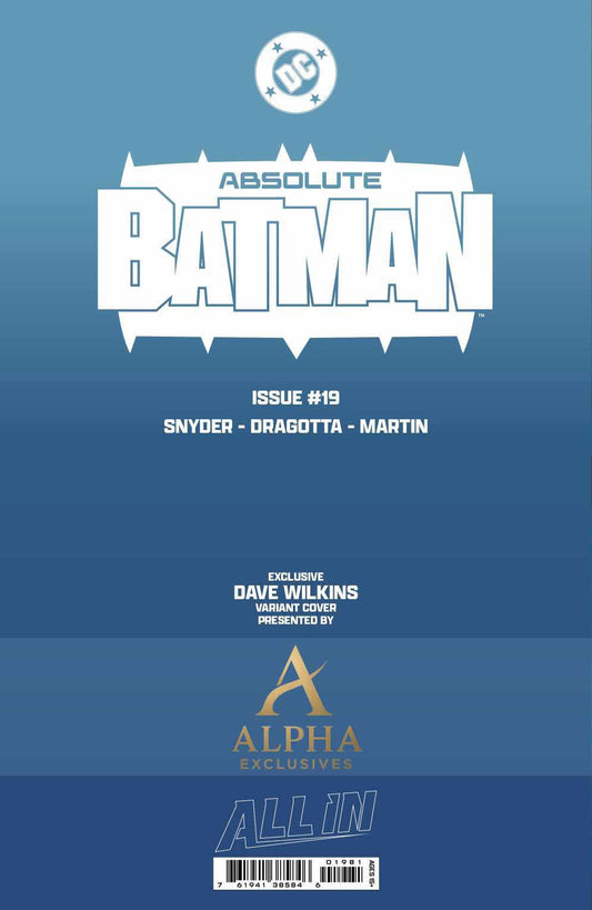 Absolute Batman #19 DAVE WILKINS MegaCon Exclusive Trade Dress