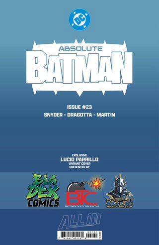 Absolute Batman #23 LUCIO PARRILLO SDCC Exclusive Variant Cover