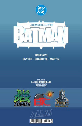 Absolute Batman #23 LUCIO PARRILLO SDCC Exclusive Variant Cover