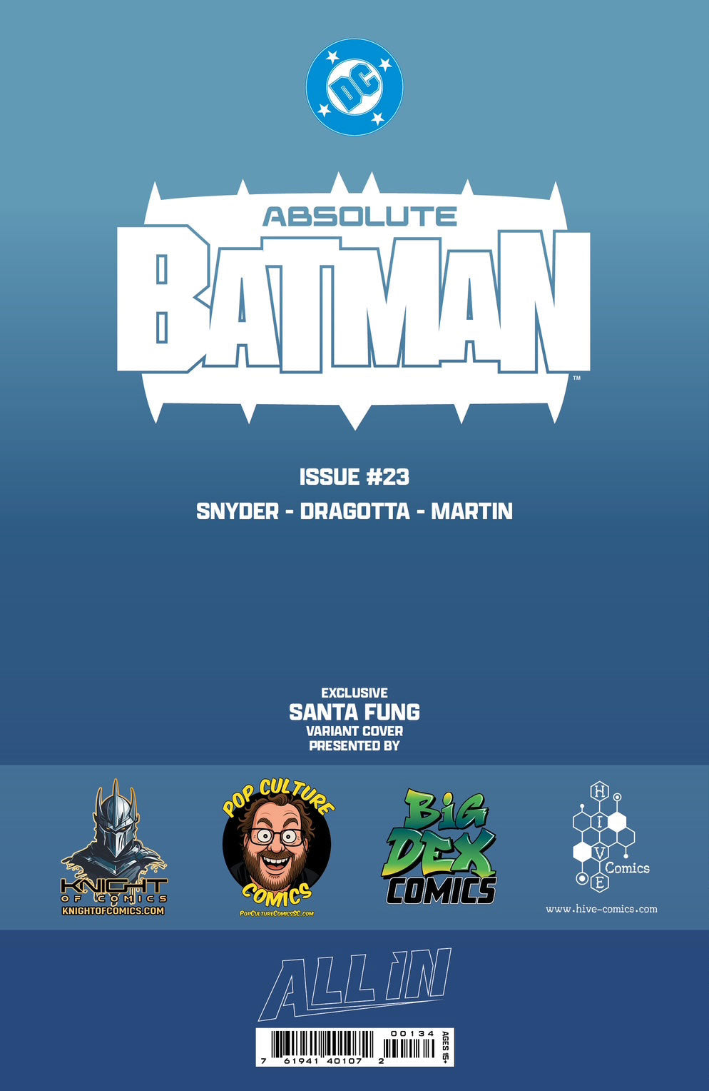 Absolute Batman #23 SANTA FUNG Fan Expo Dallas Exclusive Variant Covers