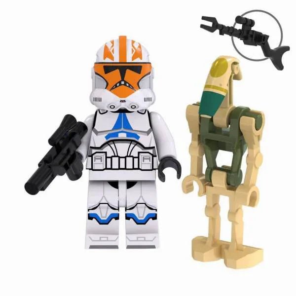 332nd Clone trooper Company & Battle Droid Star Wars Lego Minifigures Custom Toys