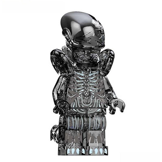 Aliens Xenomorph transparent black Lego Compatible Minifigures