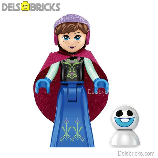 Anna from Frozen Disney Lego Minifigures Custom Toys 1